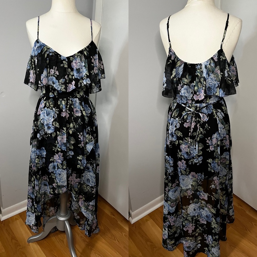 High-low floral dress. Size S